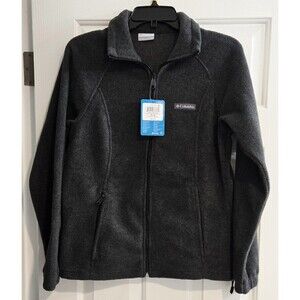 NWT Columbia Women's Benton Springs Full Zip Fleece Jacket Heather Gray Medium